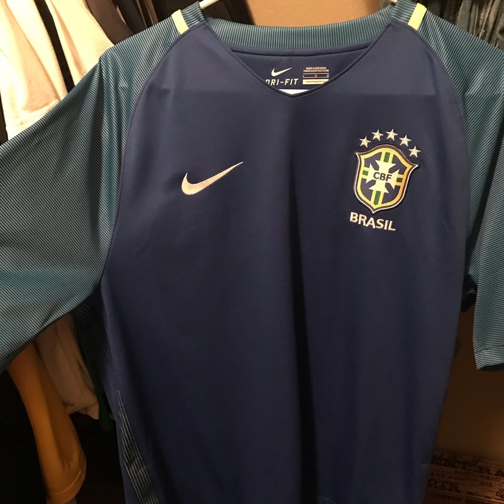 Nike Brazil soccer jersey size Large.